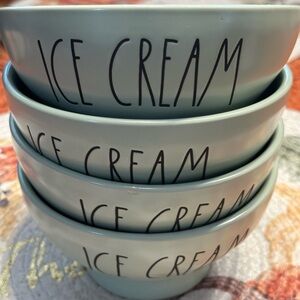 Rae Dunn. Mint Ice Cream Bowls Set